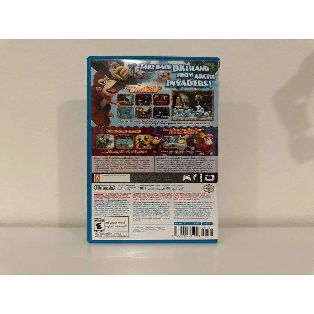 Donkey Kong Country Tropical Freeze Wii U Complete CIB Tested Nintendo 2014